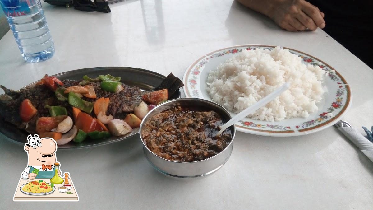 A meal served at Crest Restaurant